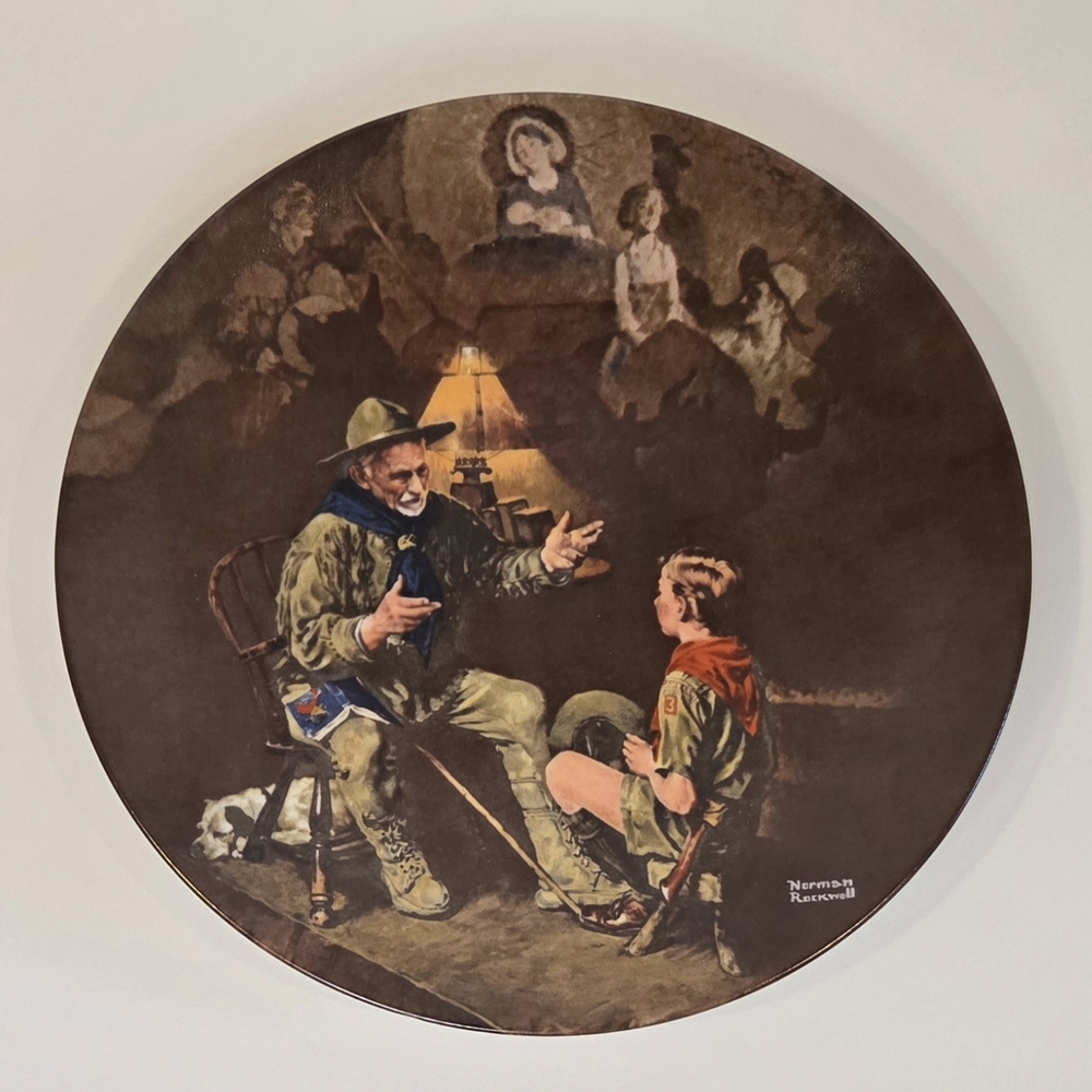 Norman Rockwell Scout Artwork Plate